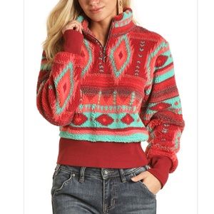 Rock & Roll Cowgirl 1/4 zip fleece